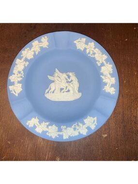 Wedgwood Blue and White Jasperware Ashtray One Size